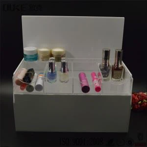 Weiß Acryl Kosmetik Organizer-Make-up-Speicher Ideen-Make-up-Organisation