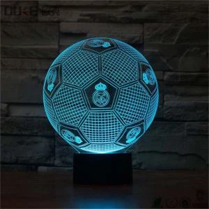 China-Ball-Form führte Licht für Acryl-3D Acryl Led Licht Base-Clear Acryl Led Licht