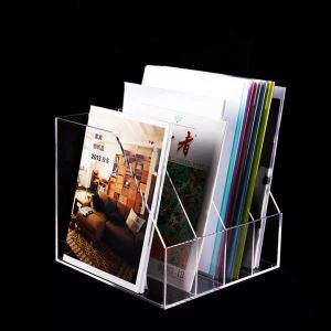 Desktop-Speicher Clear Kunststoff Acryl Buch Display Stand für das Lesen