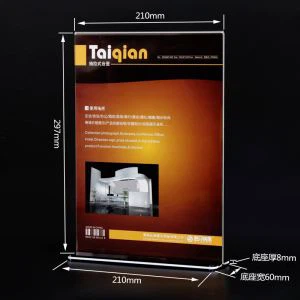 Custom Design Perspex Menü Ständer Tisch Menü Stand Bar Menü HalterTable Halter