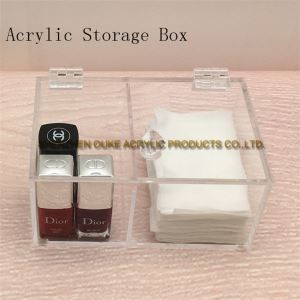 Plastik billige Acryl Aufbewahrungsbox Clear Makeup \ Kosmetikbox mit Deckel zum Verkauf