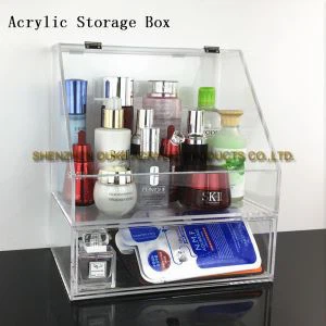 Online Hot Sale Clear Multilayer Box Acryl Aufbewahrungsbox Kunststoff Kosmetik \ Make-up-Box