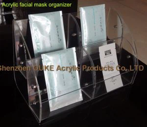 Plastic Clear Acryl Gesichtsmaske Organzer-Make-up-Hülle Organizer