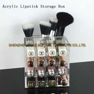 Chinesische Lieferanten Clear Acryl Box Lippenstift Case Lippenstift Display Container