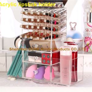 40 Löcher Rotierende Acryl Make-up Organzier Lippenstift Holder