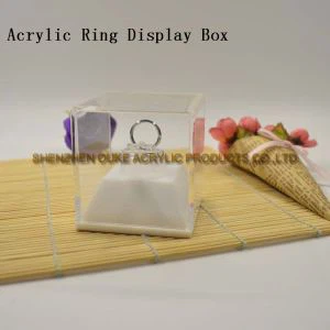 Acryl-Hersteller nach Maß Acryl-Kasten-freier Acrylkasten für Ring-Anzeige