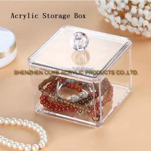 Factory Custom Made Plexiglas Box kleine Lucite Boxen harte Acryl Schmuck-Box