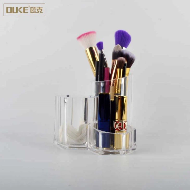 Injection Molding Tube Acrylic Makeup Organizer