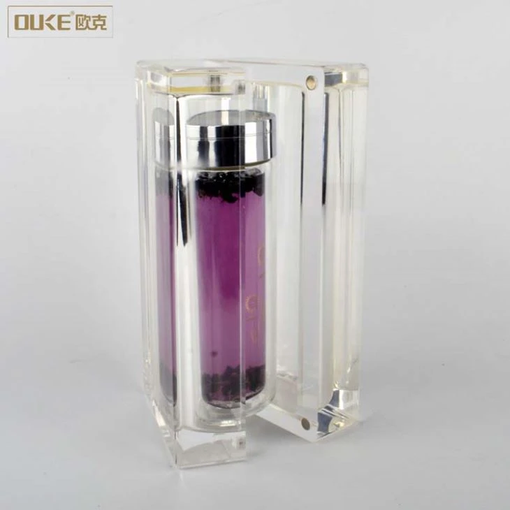 Rectangle Clear Acrylic Tea Bottle Box