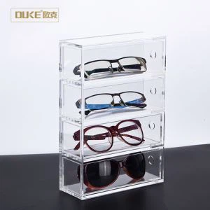 Klar vier Gläser Acrylglas Box