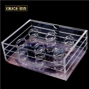 Klare UV-gedruckte Acryl-Wimpernbox