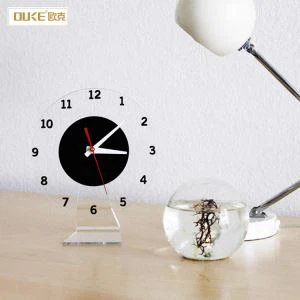 Benutzerdefinierte klar Desktop Acryl Uhr