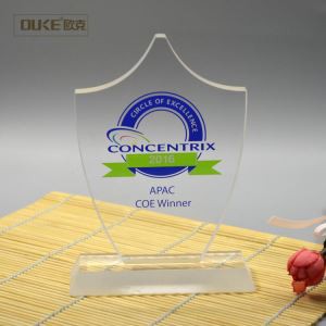 Herstellungs-Dach-Form-leere Acrylpreis-Trophäe