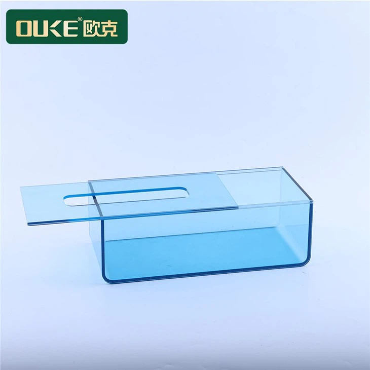 Custom Acrylic Tissue Box Clear Tissue Holder Napkin Dispenser