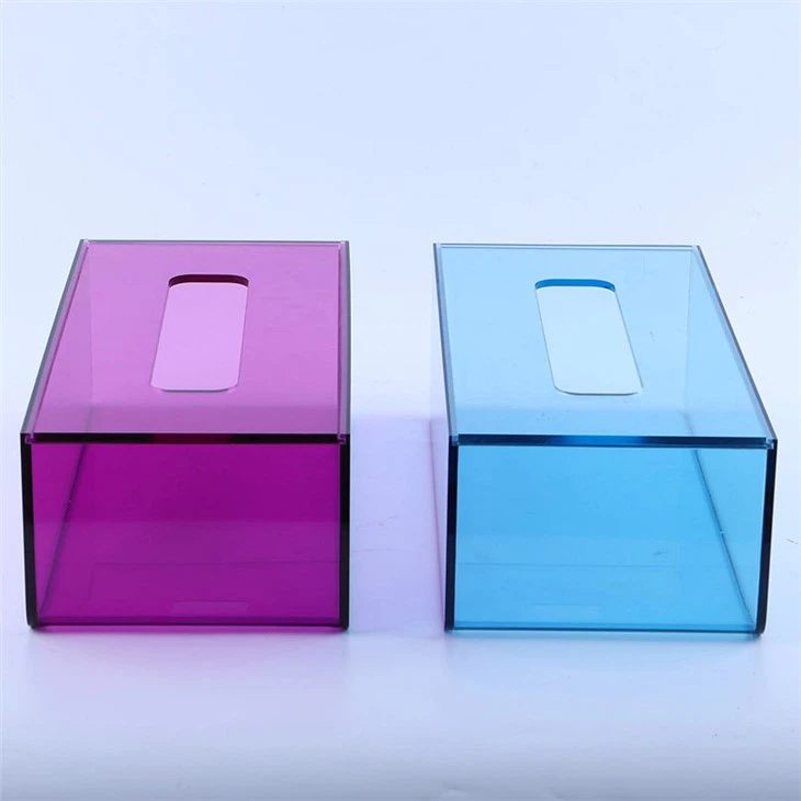 Custom Acrylic Tissue Box Clear Tissue Holder Napkin Dispenser